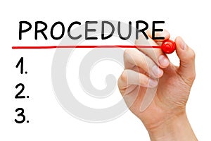 Procedure List photo