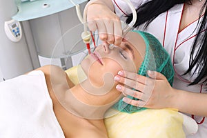 Procedure of Microdermabrasion.