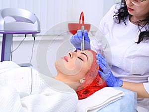 Procedure of Microdermabrasion.