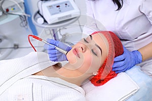 Procedure of Microdermabrasion.