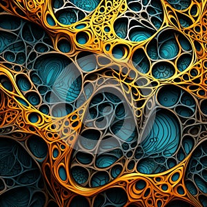 Process Automation Background With Fractal Art And Biomimicry Inspiration photo