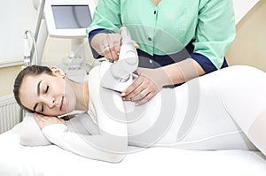 Process at the clinic lipomassage