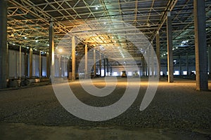 The process of construction and launch of a large logistics center, its internal filling and finishing