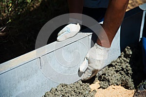 Construction of sidewalks