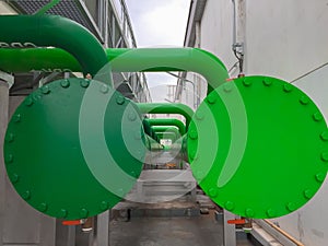 Process cooling system with big green pipe line system