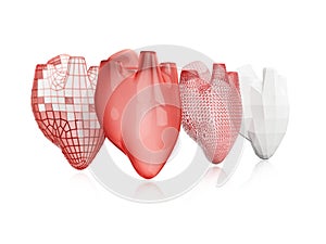 Process of creating human hearts