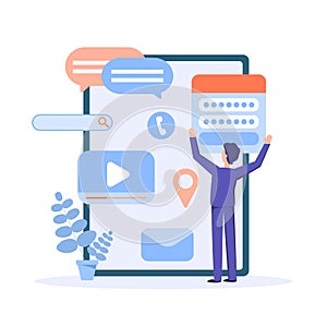 Process of designing application, App Development for mobile devices.