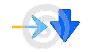 Process Direction Arrow: Workflow Management Icon, vector design Generative AI