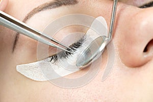 The process of eyelash extensions