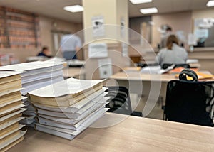 The hall of familiarization with the case materials in the Arbitration Court of St. Petersburg photo