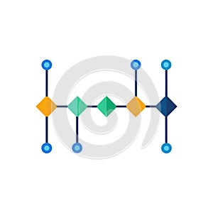 Process Flow Infographic Timeline Steps