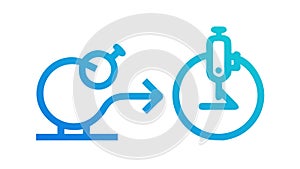 Process Flow Transformation, Workflow Efficiency Icon, vector design Generative AI