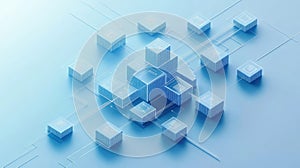 process flowing organization chart