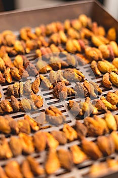 The process of home cooking dried fruits in an electric dryer