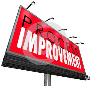 Process Improvement Procedure System New Overhaul Billboard Sign