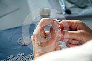 Process of lace making