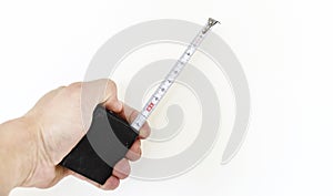 The process length measurement using a measuring tape