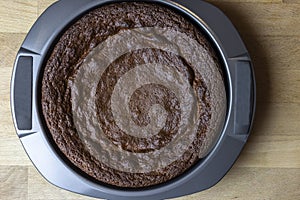 Process for making an Almond Flour Chocolate Cake