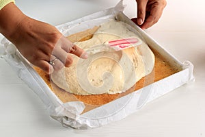 Process making Layered Cake or Kek Lapis, Popular as lapis Legit