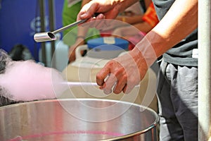 Process manufacturing Thai cotton candy burrito pancake ,Cotton Candy,Roti Saimai