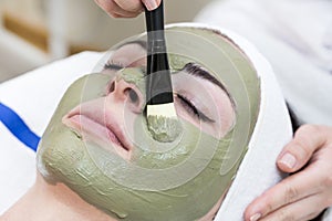Process of massage and facials