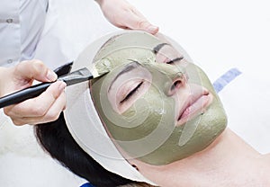 Process of massage and facials
