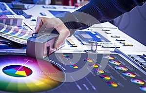 The process of offset printing and color correction