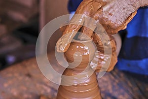 The process of a pottery manufacturing