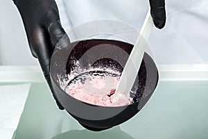 Process of preparing alginate mask