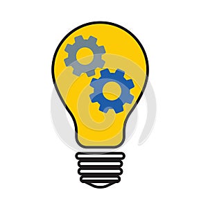 Process realization, concept teamwork, interconnections - vector