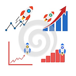 Process realization, concept teamwork, interconnections - vector