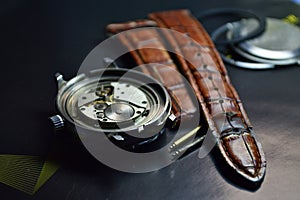 The process of repair of mechanical watches