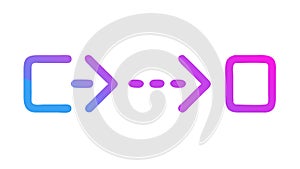 Process Transformation Flow, Data Migration and Digital Evolution, vector design Generative AI