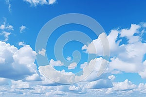 Processed collage of cloudy light blue sky texture. Background for banner, backdrop or texture