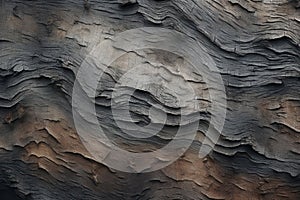 Processed collage of old tree bark trunk material texture. Background for banner, backdrop
