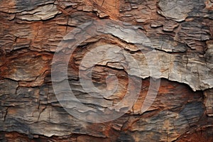 Processed collage of old tree bark trunk material texture. Background for banner, backdrop