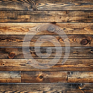 Processed collage of old rustic dark brown wood planks texture. Background for banner, backdrop or texture for 3D mapping
