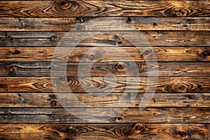 Processed collage of old rustic dark brown wood planks texture. Background for banner, backdrop or texture for 3D mapping photo