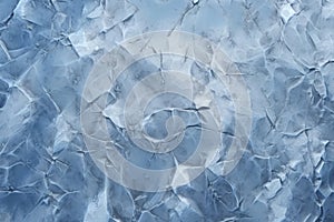 Processed collage of thick layer of cracked ice texture. Background for banner, backdrop or texture