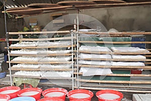 Processing Kudzu flour