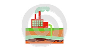 Processing plant icon animation