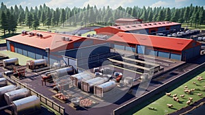 processing poultry plant