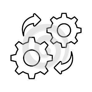 Processing settings Vector Icon which can easily modify or edit