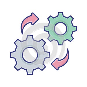 Processing settings Vector Icon which can easily modify or edit