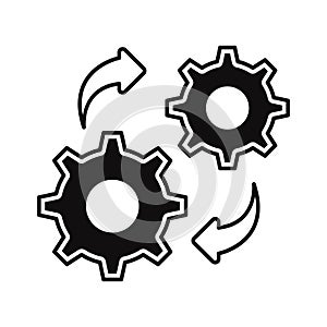 Processing settings Vector Icon which can easily modify or edit