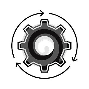 Processing settings  Vector Icon which can easily modify or edit
