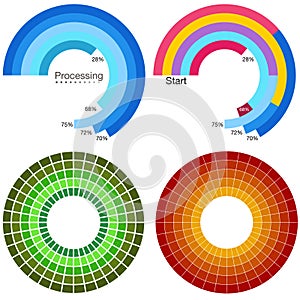 Processing Wheel Chart Set