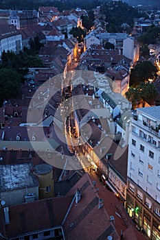 Procession through the streets of the city for a day Our Lady of the Kamenita vrata, patroness of Zagreb