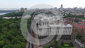 The procession of the Ukrainian Orthodox Church of the Moscow Patriarchate.