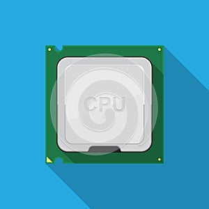 Processor chip icon.